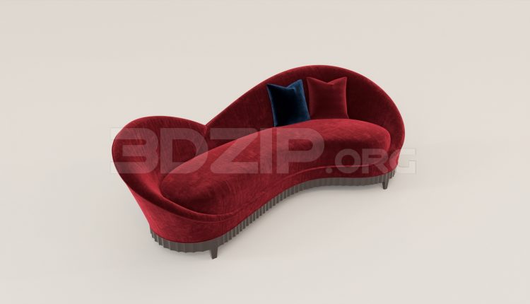 15702. Free 3ds Max Sofa Model Download (2)