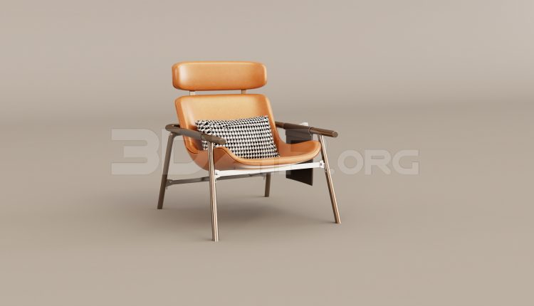 15724. Free 3ds Max Armchair Model Download (2)
