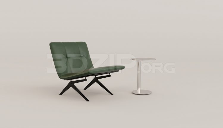 15731. Free 3ds Max Armchair Model Download (1)