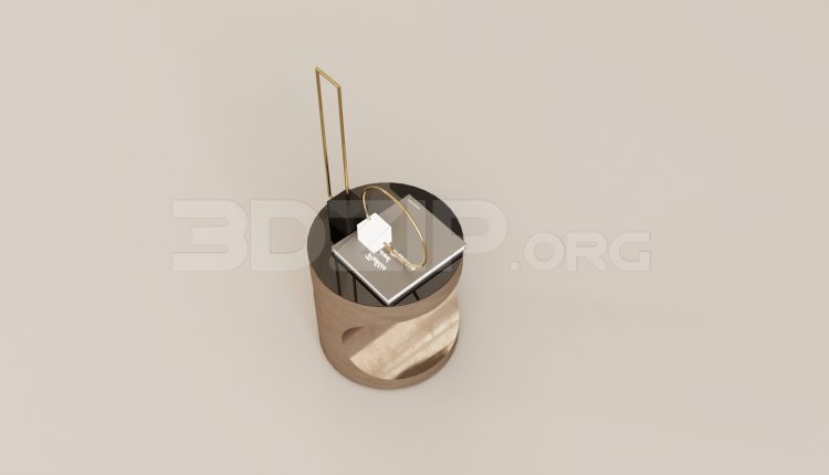 15736. Free 3ds Max Bedside Table Model Download (2)