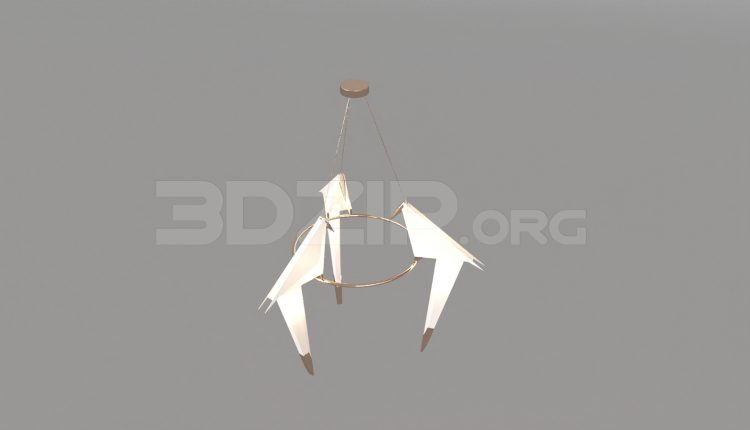 15744. Free 3ds Max Ceiling Light Model Download (2)