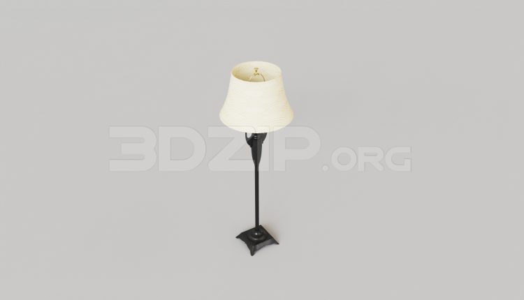 15748. Free 3ds Max Floor Lamp Model Download (2)