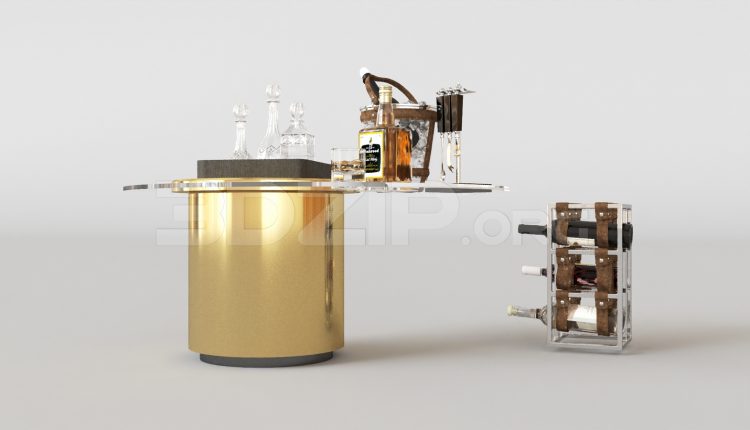 15771. Free 3ds Max Tea Table Model Download (1)