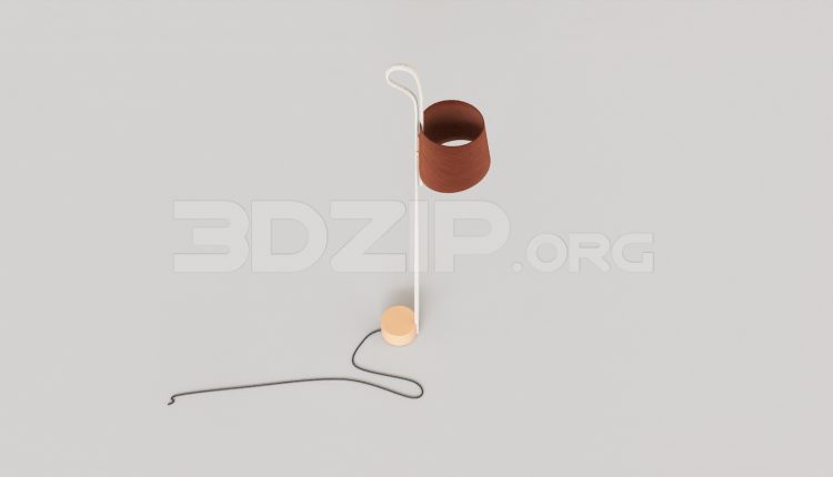 15772. Free 3ds Max Floor Lamp Model Download (2)