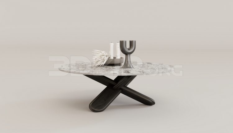 15786. Free 3ds Max Tea Table Model Download (1)