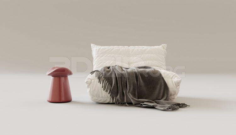 15799. Free 3ds Max Stool Model Download (1)