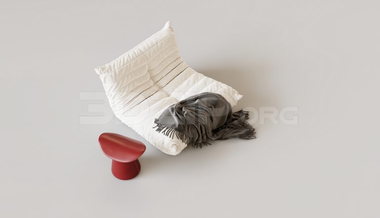 15799. Free 3ds Max Stool Model Download (2)