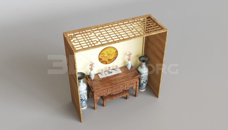 15802. Free 3ds Max Altar Model Download (2)