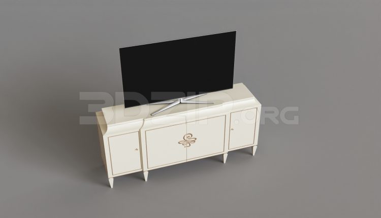 15820. Free 3ds Max Tv Cabinet Model Download (2)