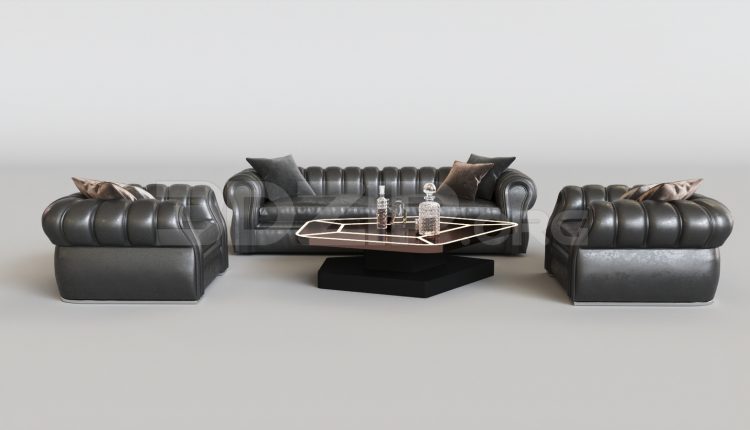 15821. Free 3ds Max Sofa Model Download (1)