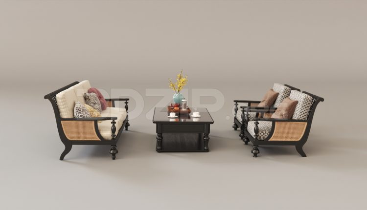 15840. Free 3ds Max Sofa Model Download (1)