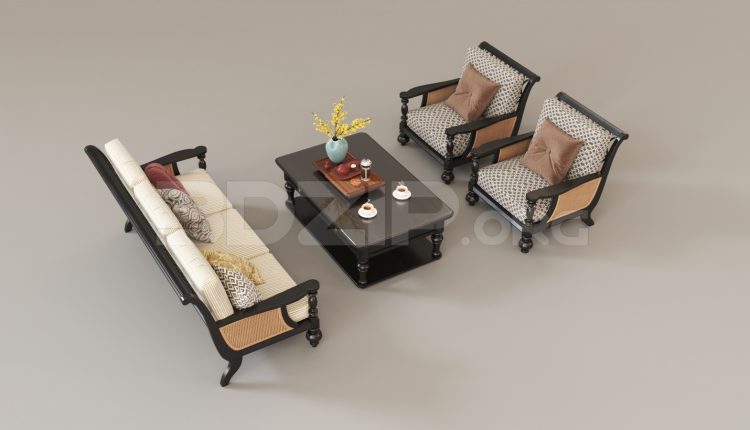 15840. Free 3ds Max Sofa Model Download (2)