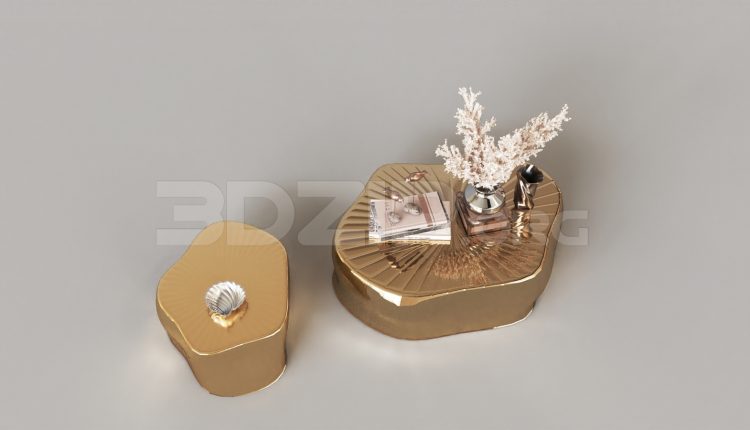 15848. Free 3ds Max Tea Table Model Download (2)