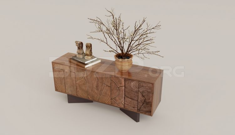 15856. Free 3ds Max Tv Cabinet Model Download (2)