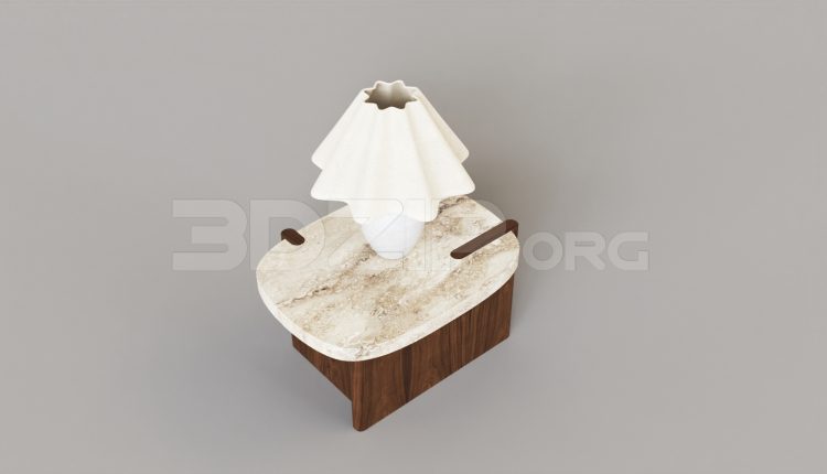 15861. Free 3ds Max Bedside Table Model Download (2)