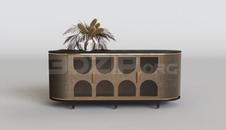 15866. Free 3ds Max Tv Cabinet Model Download (1)