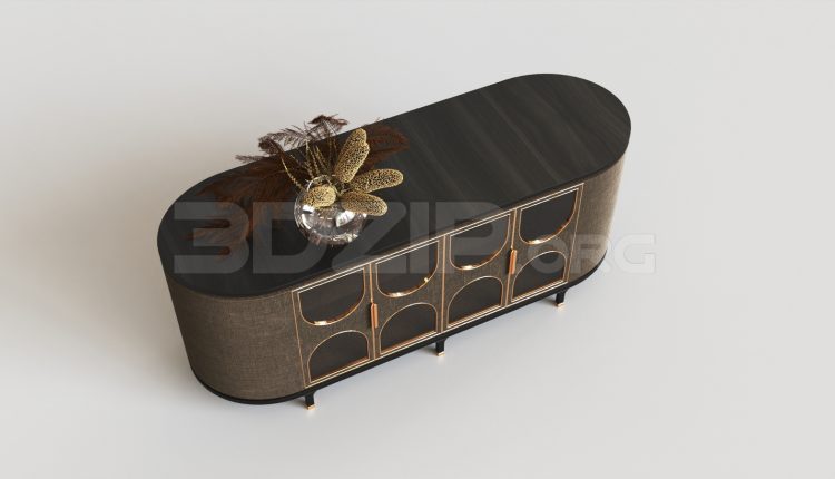 15866. Free 3ds Max Tv Cabinet Model Download (2)