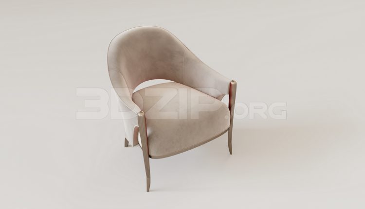 15871. Free 3ds Max Armchair Model Download (2)