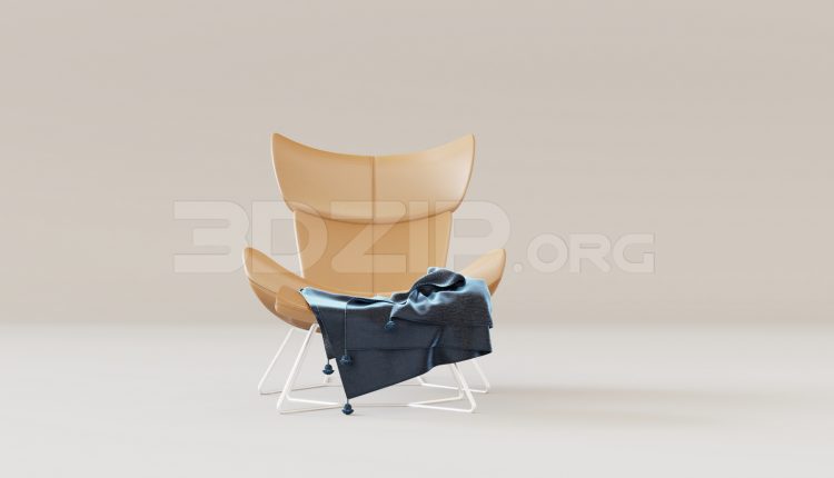 15872. Free 3ds Max Armchair Model Download (1)