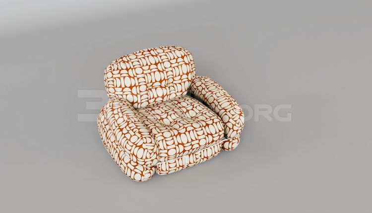 15895. Free 3ds Max Armchair Model Download (2)