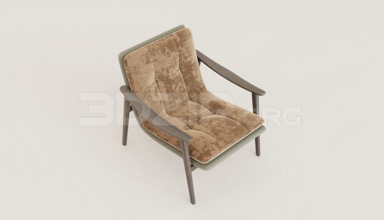 15902. Free 3ds Max Armchair Model Download (2)