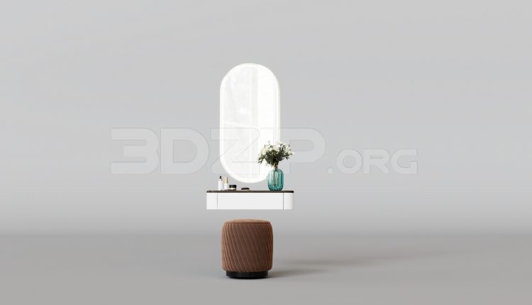 15908. Free 3ds Max Dressing Table Model Download (1)