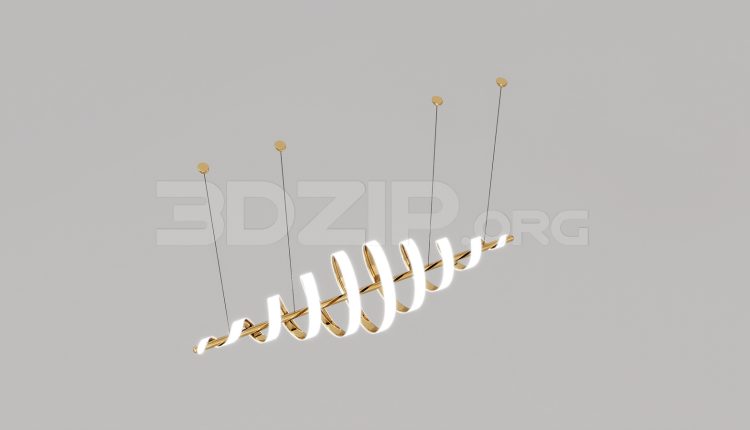 15910. Free 3ds Max Ceiling Light Model Download (2)