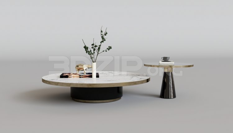 15914. Free 3ds Max Tea Table Model Download (1)