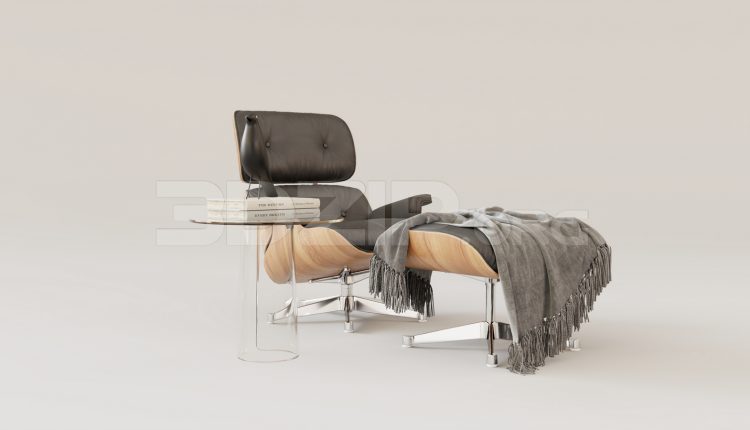 15917. Free 3ds Max Armchair Model Download (1)