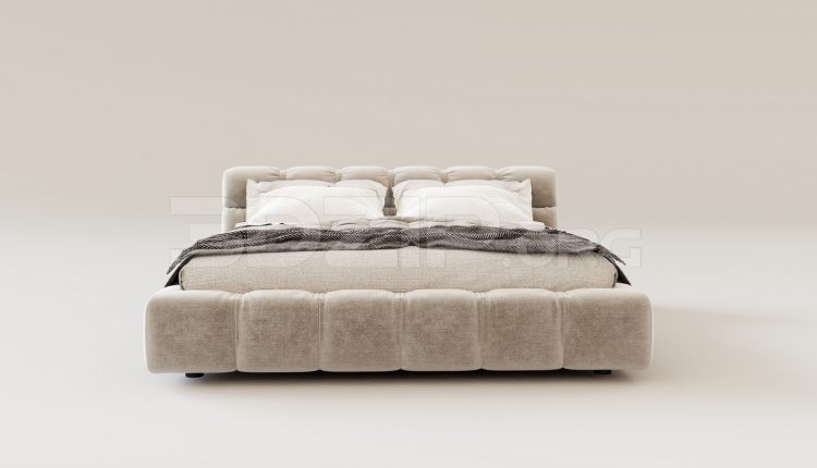 15919. Free 3ds Max Bed Model Download (1)