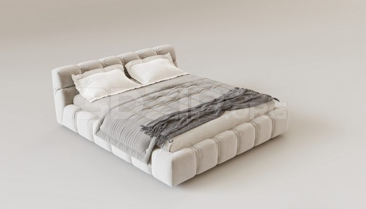 15919. Free 3ds Max Bed Model Download (2)