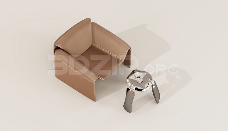 15920. Free 3ds Max Armchair Model Download (1)