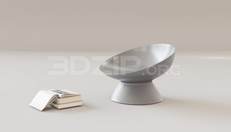 15925. Free 3ds Max Armchair Model Download (1)