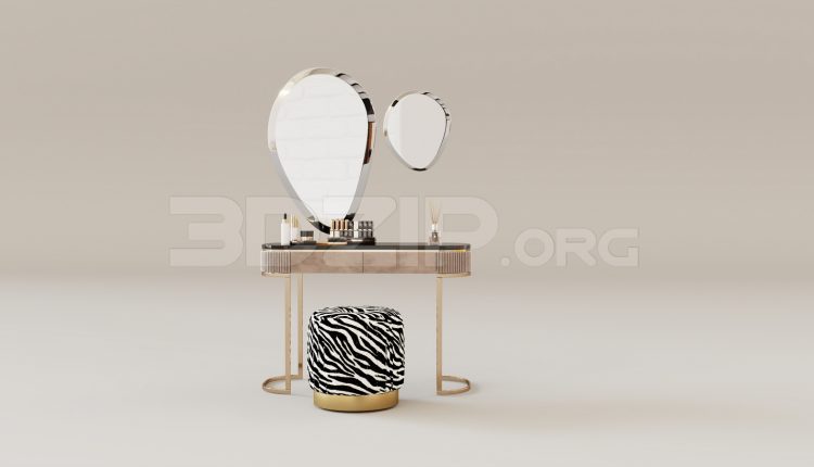 15936. Free 3ds Max Dressing Table Model Download (1)