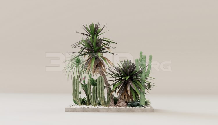 15937. Free 3ds Max Plant Model Download (1)