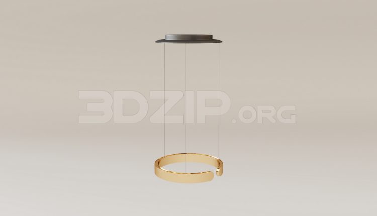 15938. Free 3ds Max Ceiling Light Model Download (1)