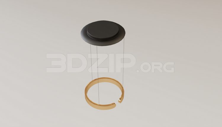 15938. Free 3ds Max Ceiling Light Model Download (2)