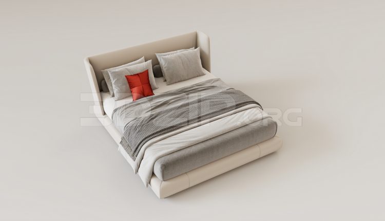 15939. Free 3ds Max Bed Model Download (2)