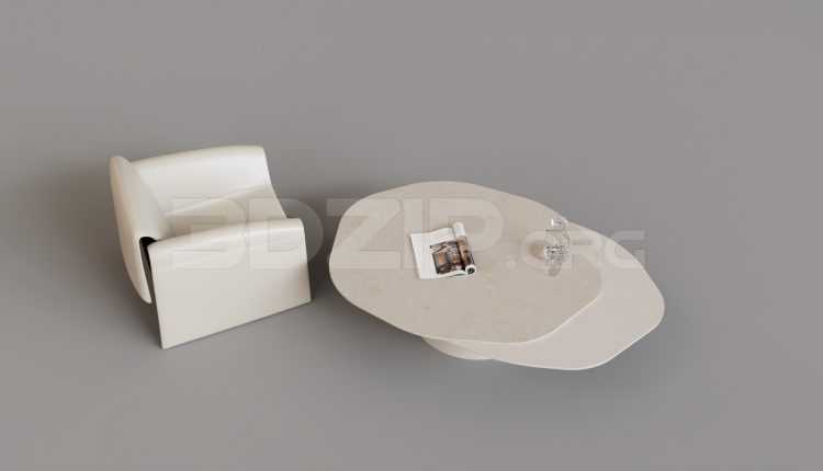 15959. Free 3ds Max Armchair Model Download (2)