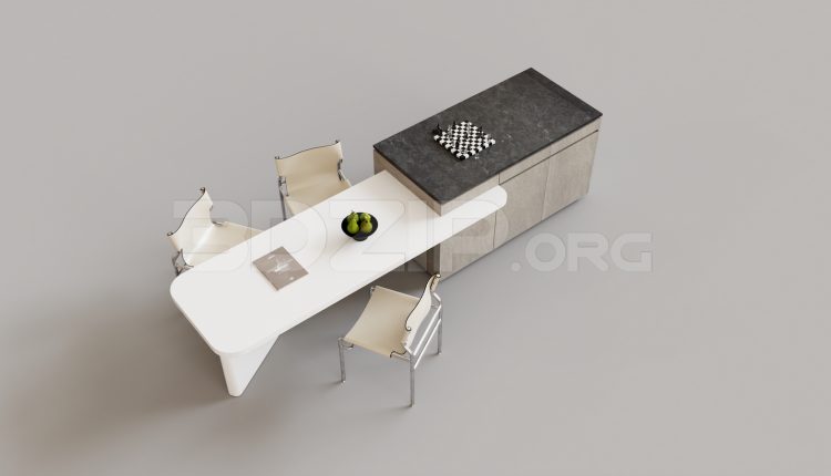 15960. Free 3ds Max Kitchen Island Model Download (2)