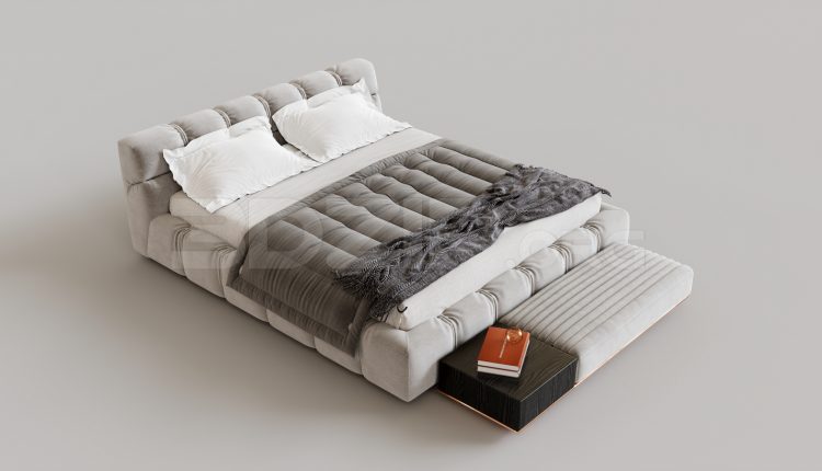 15964. Free 3ds Max Bed Model Download (2)