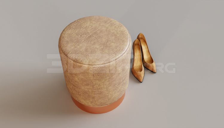 15965. Free 3ds Max Stool Model Download (2)