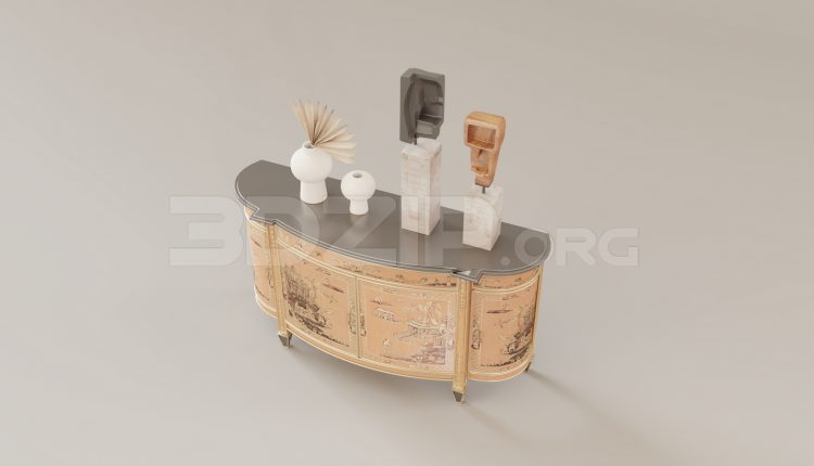15974. Free 3ds Max Display Cabinets Model Download (2)