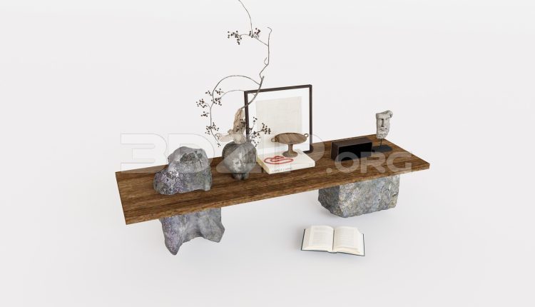 20006. Free 3ds Max Tea Table Model Download (1)