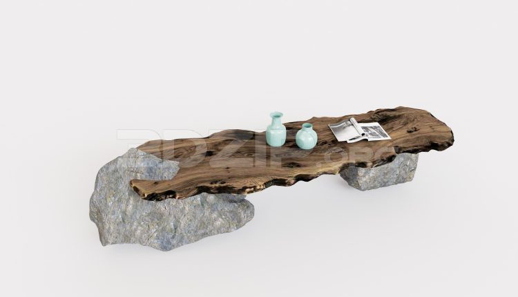 20007. Free 3ds Max Tea Table Model Download (2)