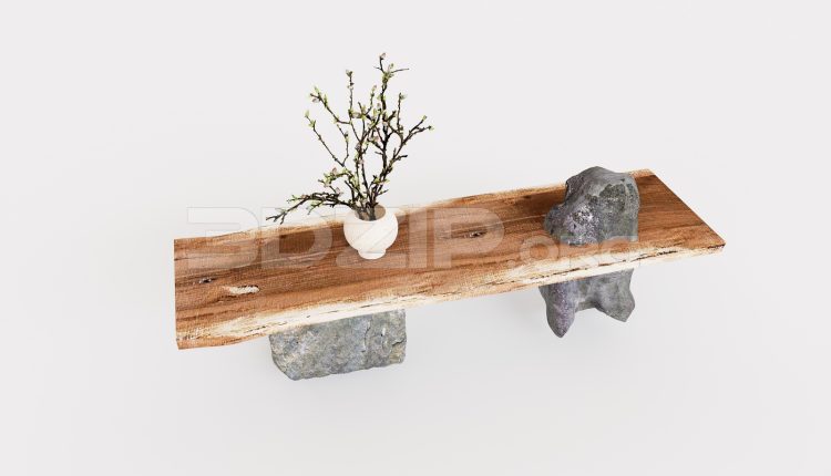 20008. Free 3ds Max Tea Table Model Download (1)