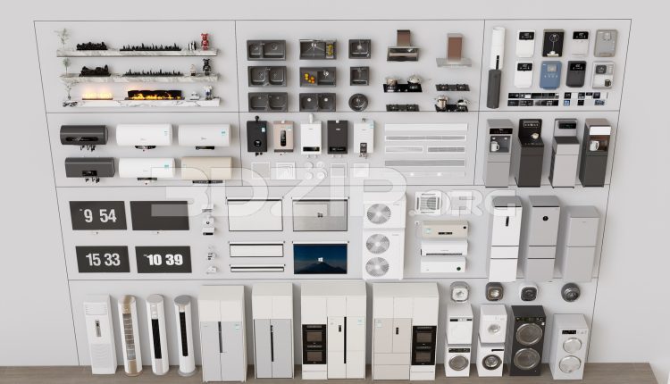 20025. Free 3ds Max Modern Household Appliances Models Download (2)