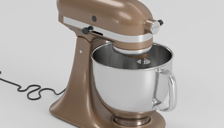 Free Kitchenaid Stand Mixer 3d Model By Unblast (2)