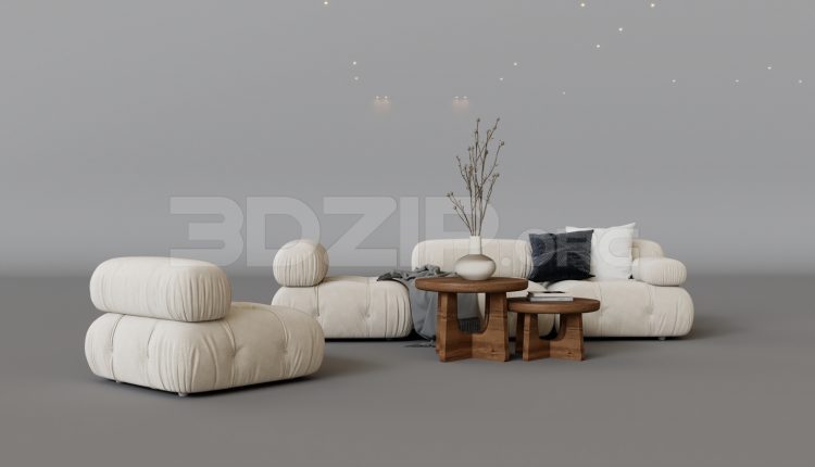 15981. Free 3ds Max Sofa Model Download (1)