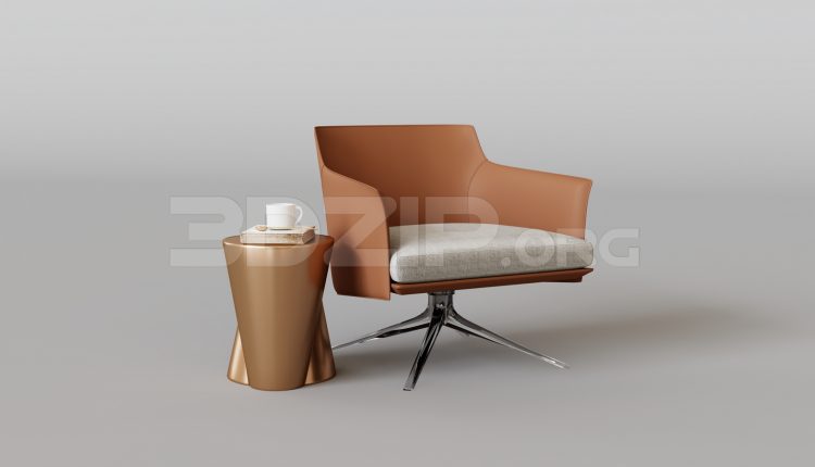 15988. Free 3ds Max Armchair Model Download (2)